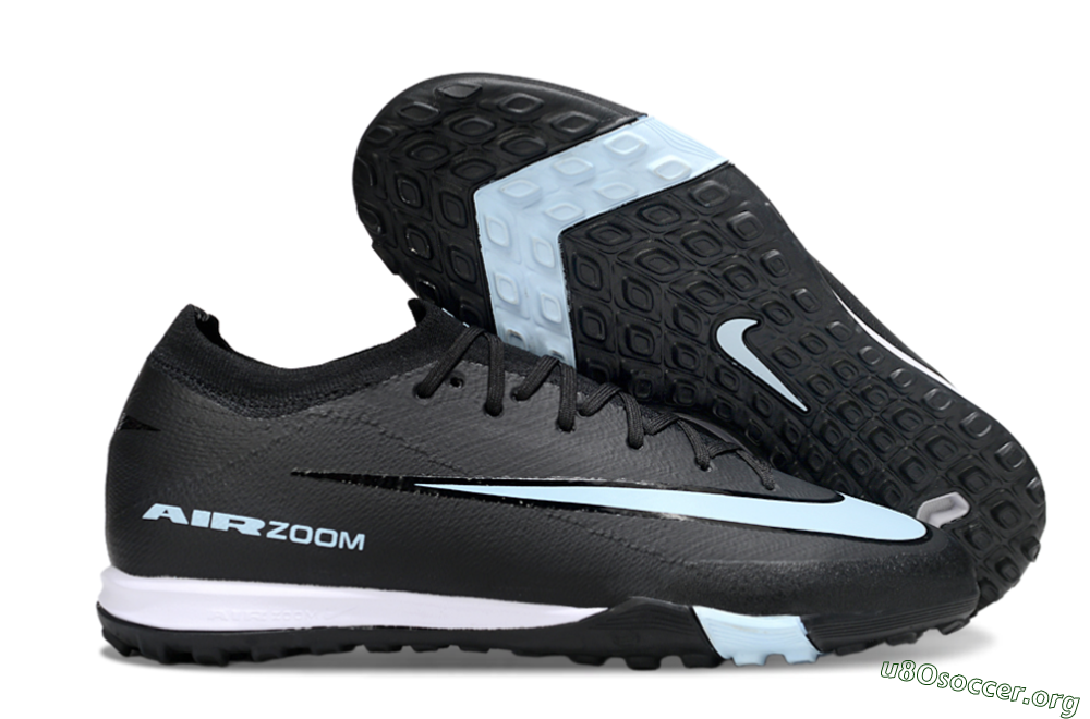 Nike Air Zoom Mercurial Vapor 16 Elite TF Football Shoes - Black/Jade/White 2