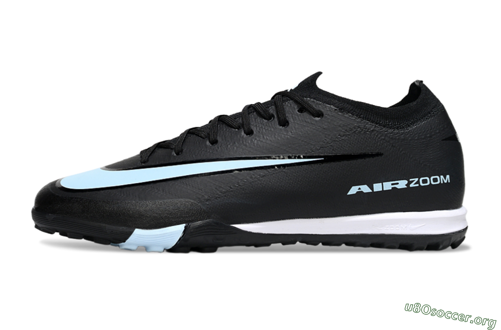 Nike Air Zoom Mercurial Vapor 16 Elite TF Football Shoes - Black/Jade/White 3