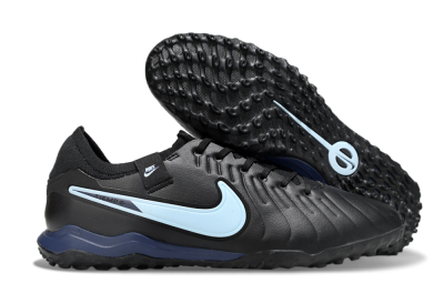 Nike Tiempo Legend 10 Pro TF Football Shoes - Black/Jade/Blue