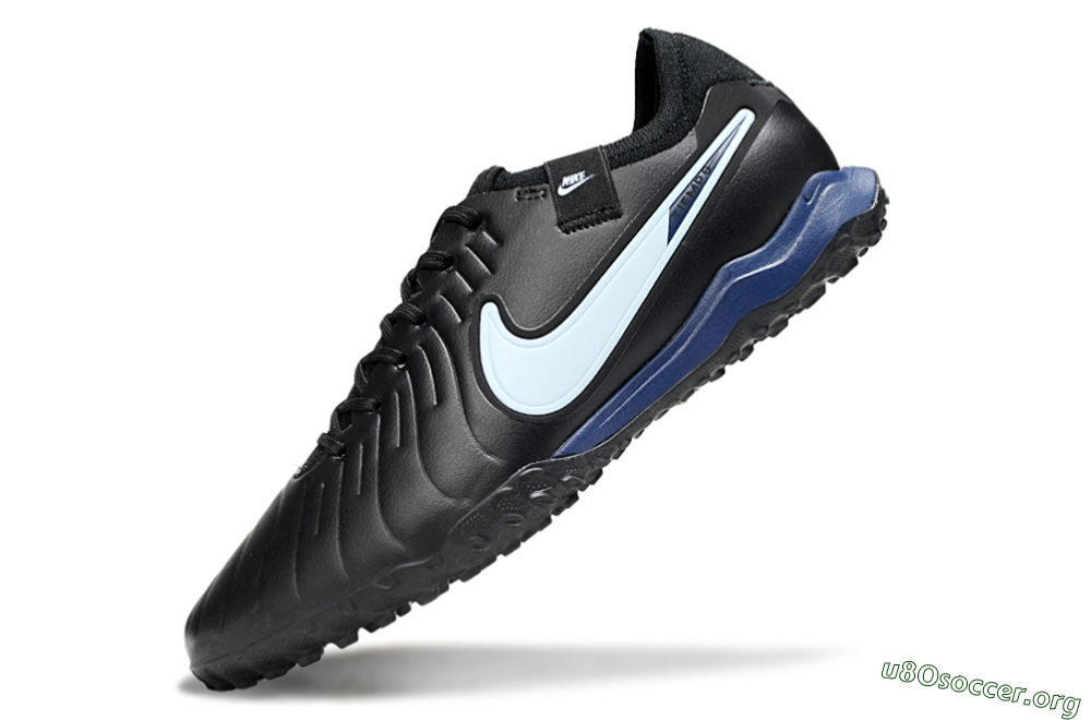 Nike Tiempo Legend 10 Pro TF Football Shoes - Black/Jade/Blue 5