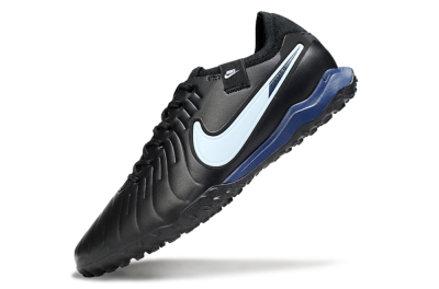 Nike Tiempo Legend 10 Pro TF Football Shoes - Black/Jade/Blue