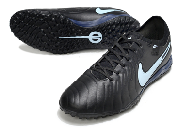 Nike Tiempo Legend 10 Pro TF Football Shoes - Black/Jade/Blue