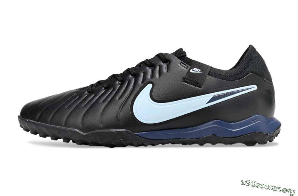 Nike Tiempo Legend 10 Pro TF Football Shoes - Black/Jade/Blue 3