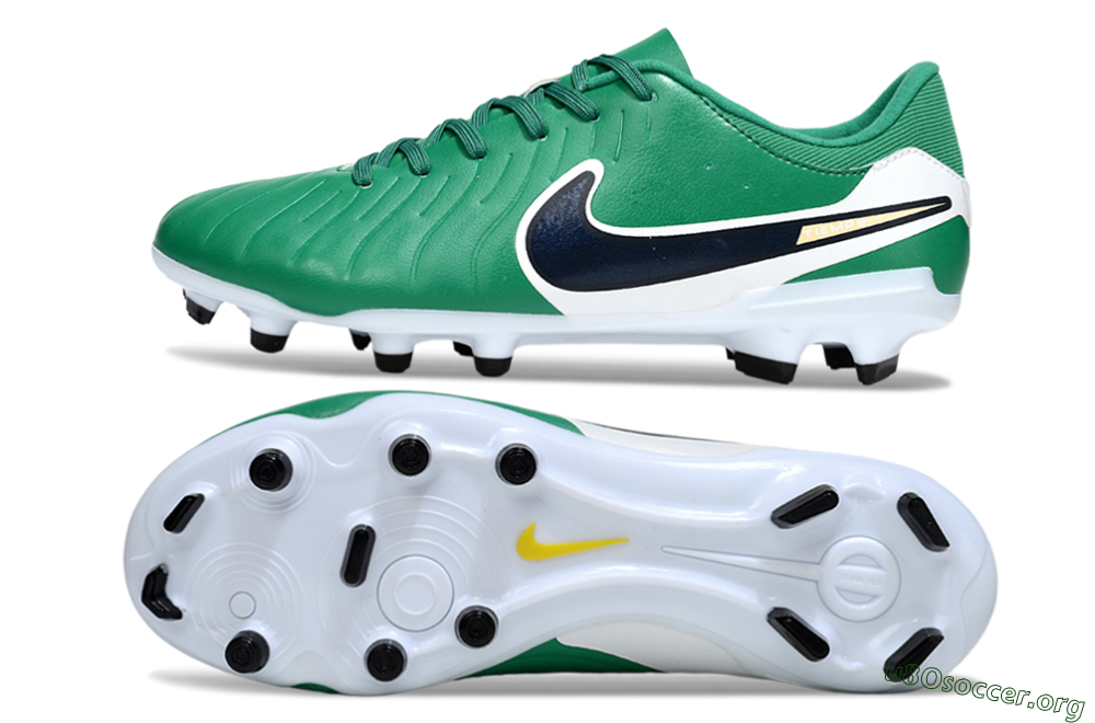 Nike Tiempo Legend 10 Academy FG Football Boots - Green/Blue/Yellow 1