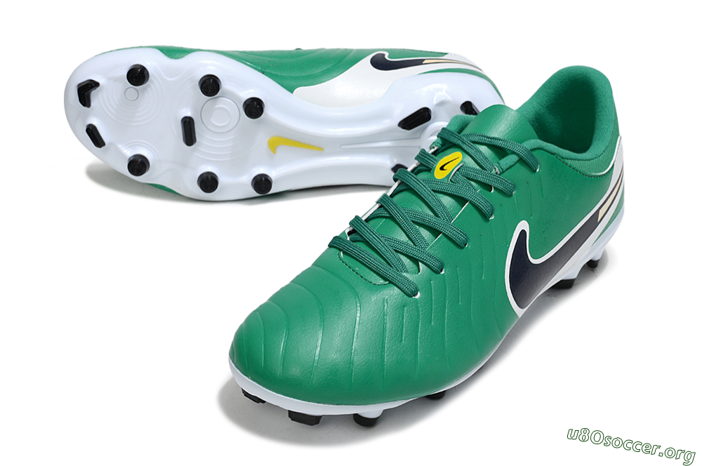 Nike Tiempo Legend 10 Academy FG Football Boots - Green/Blue/Yellow 0