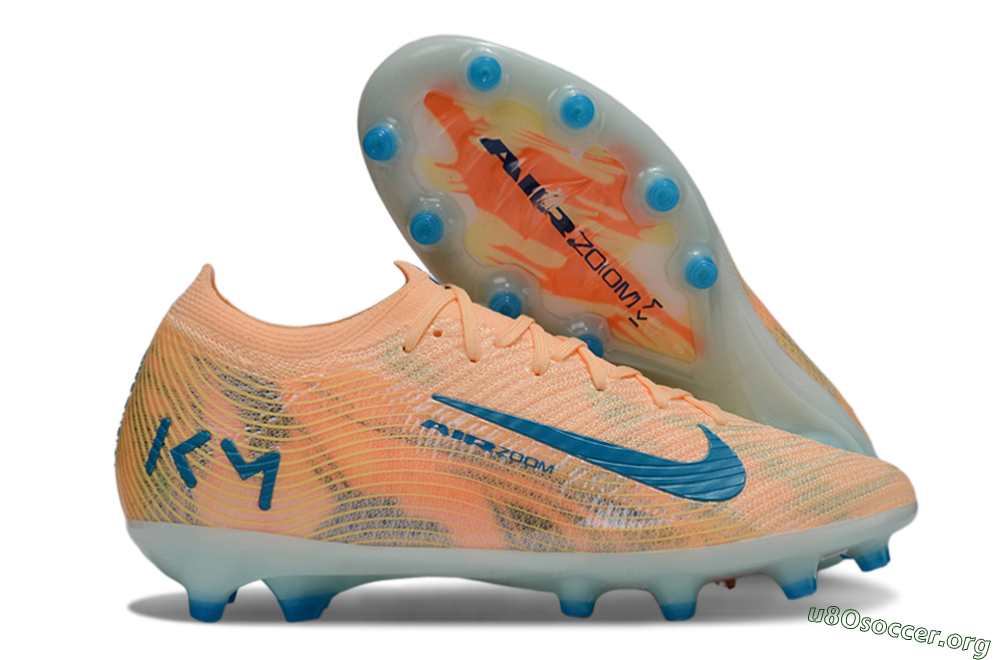 Nike Air Zoom Mercurial Vapor 16 Elite AG Football Boots - Pink/Blue/Yellow 2