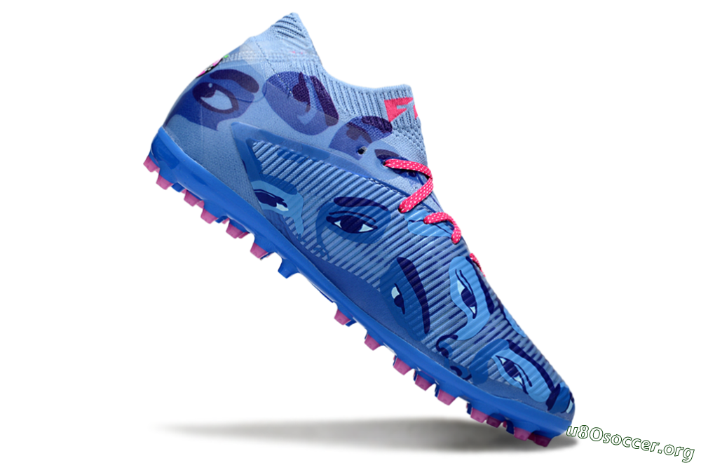 Puma Future 8 Ultimate MG Football Boots - Blue/Pink/Black 4