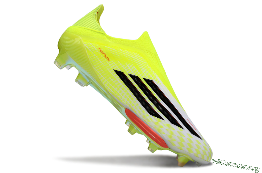 Adidas F50+ Elite Lightstrike Pro Laceless FG Football Boots - Yellow/Black/Red 4