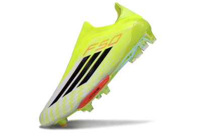 Adidas F50+ Elite Lightstrike Pro Laceless FG Football Boots - Yellow/Black/Red