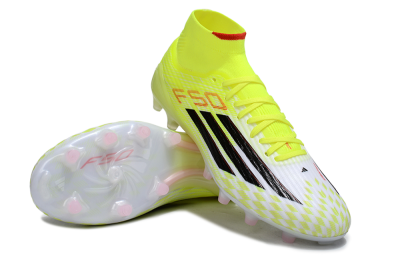 Adidas F50+ Elite Mid FG Football Boots - Yellow/Black/Red