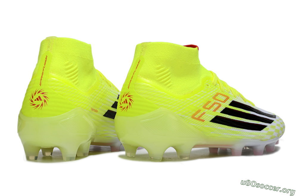 Adidas F50+ Elite Mid FG Football Boots - Yellow/Black/Red 6