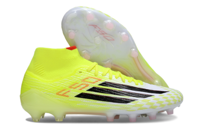 Adidas F50+ Elite Mid FG Football Boots - Yellow/Black/Red