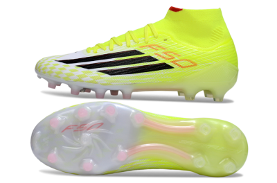 Adidas F50+ Elite Mid FG Football Boots - Yellow/Black/Red