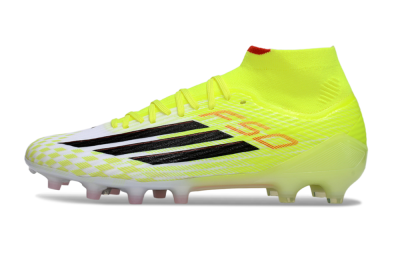 Adidas F50+ Elite Mid FG Football Boots - Yellow/Black/Red
