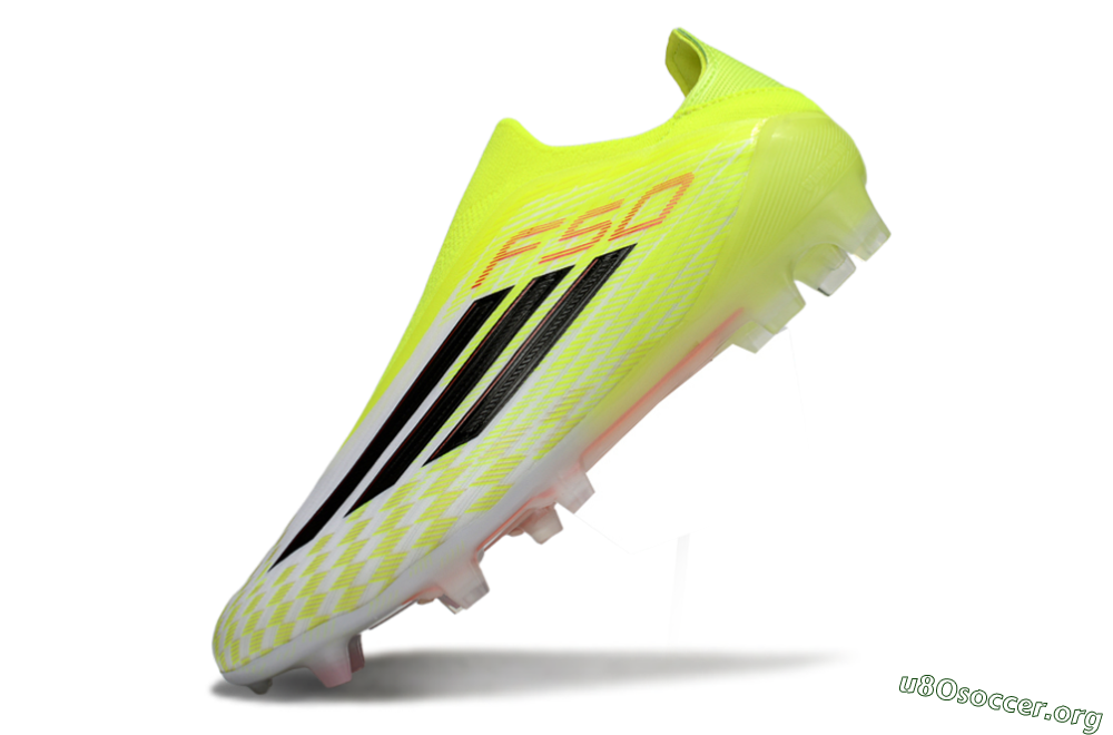 Adidas F50+ Elite Laceless FG Football Boots - Yellow/Black/Red 5