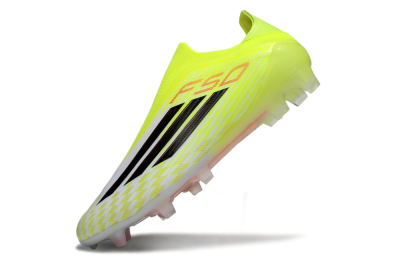 Adidas F50+ Elite Laceless FG Football Boots - Yellow/Black/Red
