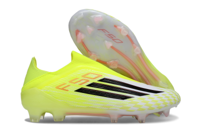 Adidas F50+ Elite Laceless FG Football Boots - Yellow/Black/Red