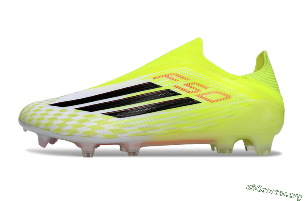 Adidas F50+ Elite Laceless FG Football Boots - Yellow/Black/Red 3