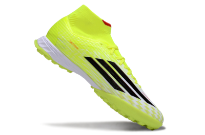 Adidas F50 Elite Mid TF Football Shoes - Yellow/Black/Red