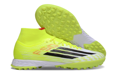 Adidas F50 Elite Mid TF Football Shoes - Yellow/Black/Red