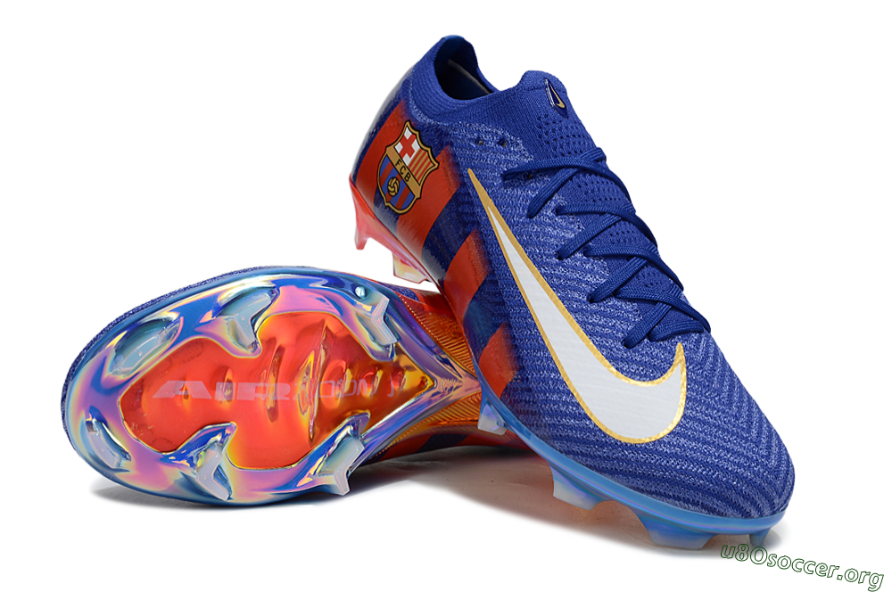 Nike Air Zoom Mercurial Vapor 16 Elite FG Football Boots - Blue/Red/Gold 0