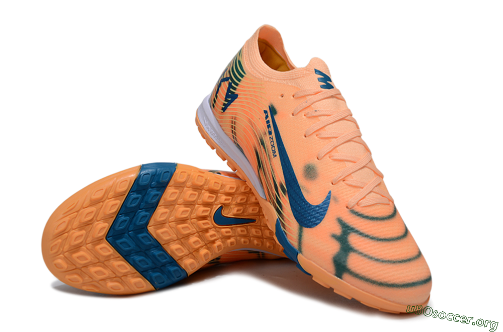 Nike Air Zoom Mercurial Vapor 16 Elite TF Football Shoes - Pink/Blue/Yellow 0