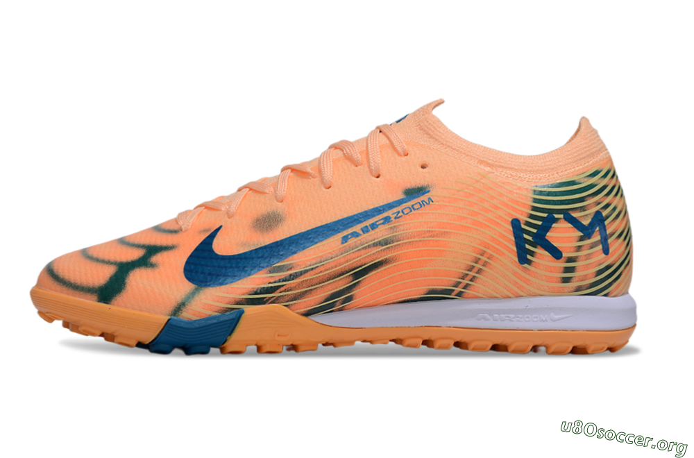 Nike Air Zoom Mercurial Vapor 16 Elite TF Football Shoes - Pink/Blue/Yellow 3