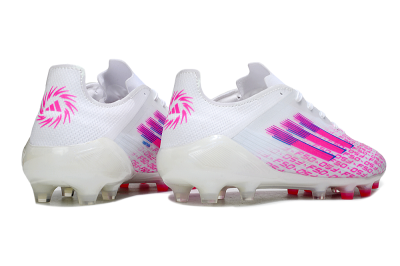 Adidas F50 Pro FG Football Boots - White/Pink/Blue