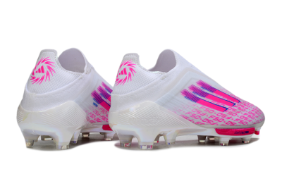 Adidas F50+ Elite Lightstrike Pro FG Football Boots - White/Pink/Blue