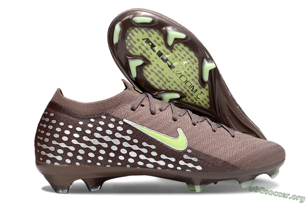 Nike Air Zoom Mercurial Vapor 16 Elite FG Football Boots - Brown/Yellow/Silver 2