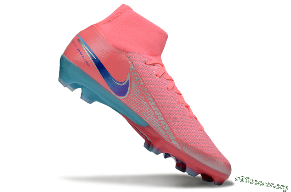 Nike Air Zoom Mercurial Superfly 10 Elite FG Football Boots - Pink/Silver/Blue 4