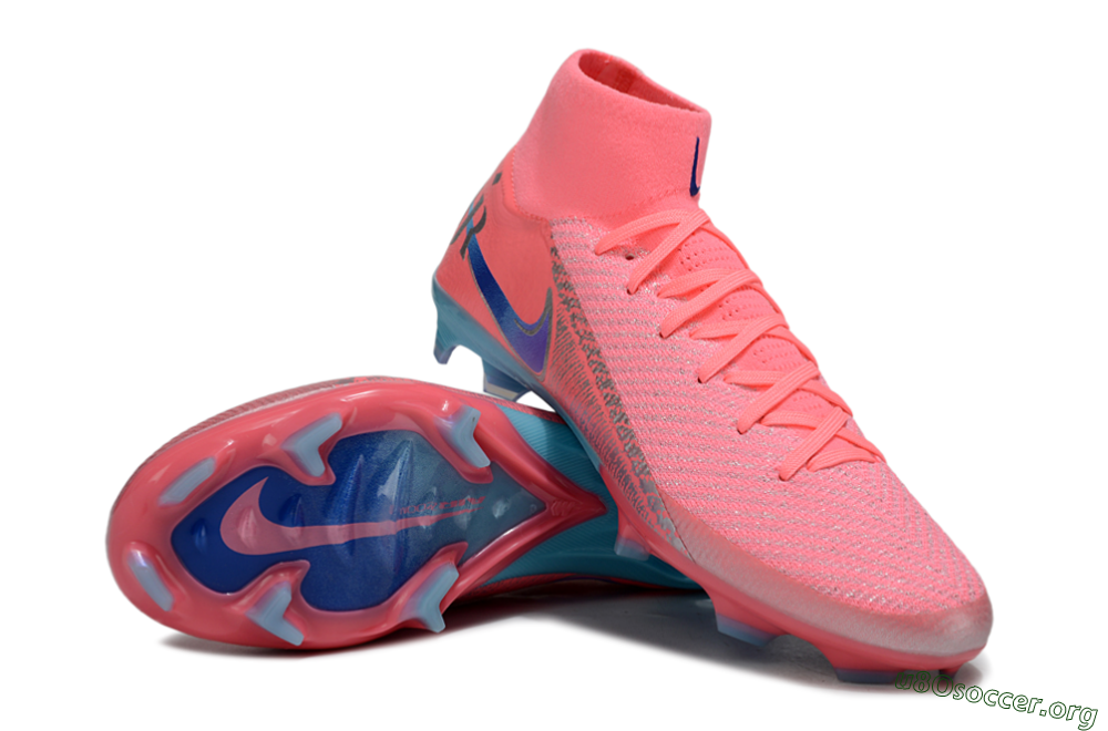 Nike Air Zoom Mercurial Superfly 10 Elite FG Football Boots - Pink/Silver/Blue 0