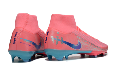 Nike Air Zoom Mercurial Superfly 10 Elite FG Football Boots - Pink/Silver/Blue