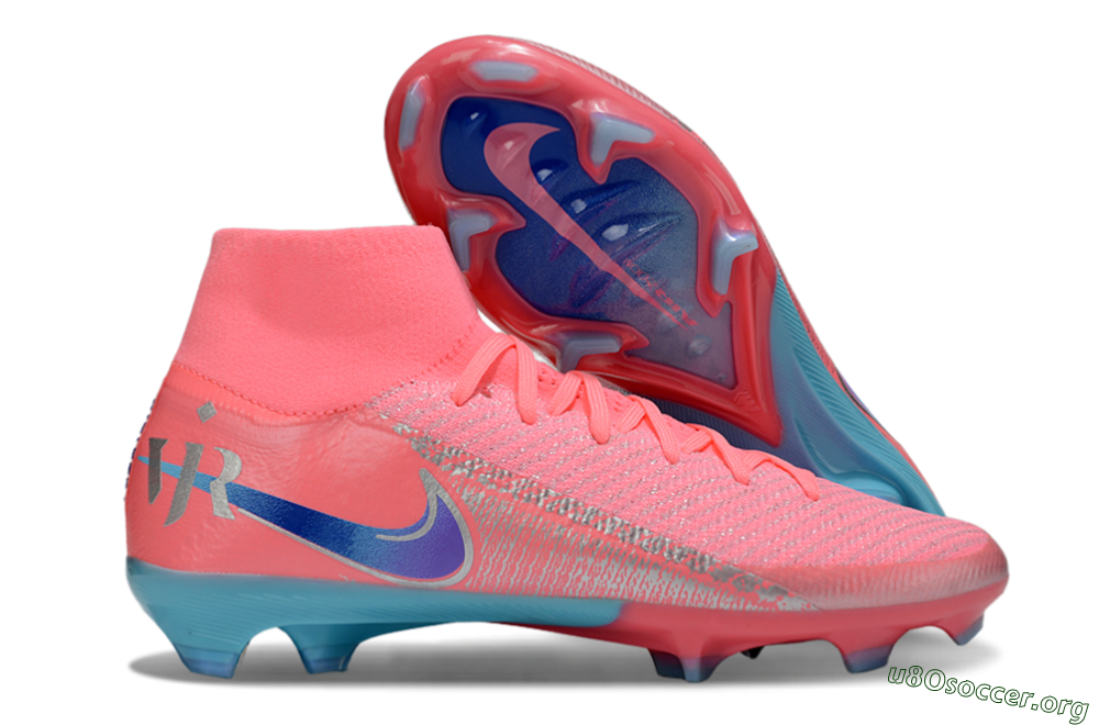 Nike Air Zoom Mercurial Superfly 10 Elite FG Football Boots - Pink/Silver/Blue 2
