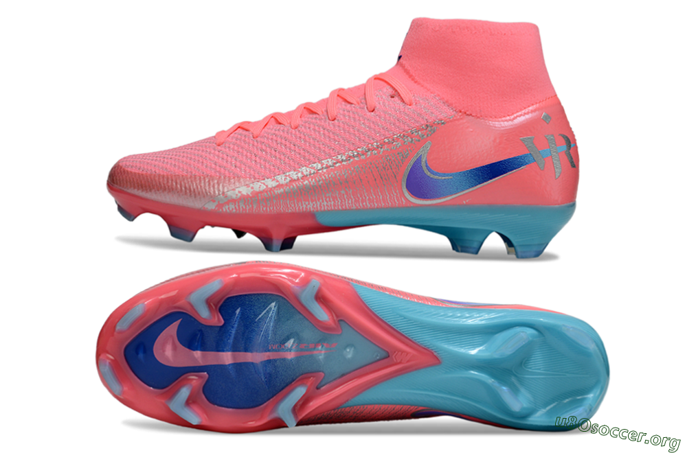 Nike Air Zoom Mercurial Superfly 10 Elite FG Football Boots - Pink/Silver/Blue 1