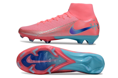 Nike Air Zoom Mercurial Superfly 10 Elite FG Football Boots - Pink/Silver/Blue