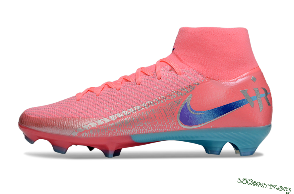 Nike Air Zoom Mercurial Superfly 10 Elite FG Football Boots - Pink/Silver/Blue 3