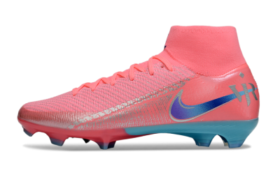 Nike Air Zoom Mercurial Superfly 10 Elite FG Football Boots - Pink/Silver/Blue