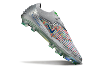 Nike Phantom 6 Elite Low FG Football Boots - Silver/Red/Yellow