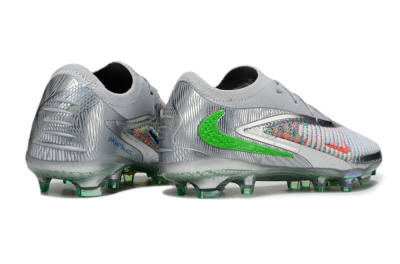 Nike Phantom 6 Elite Low FG Football Boots - Silver/Red/Yellow