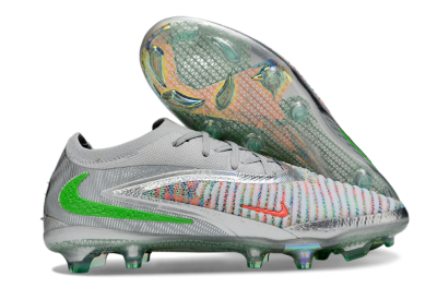 Nike Phantom 6 Elite Low FG Football Boots - Silver/Red/Yellow