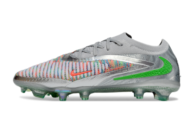 Nike Phantom 6 Elite Low FG Football Boots - Silver/Red/Yellow