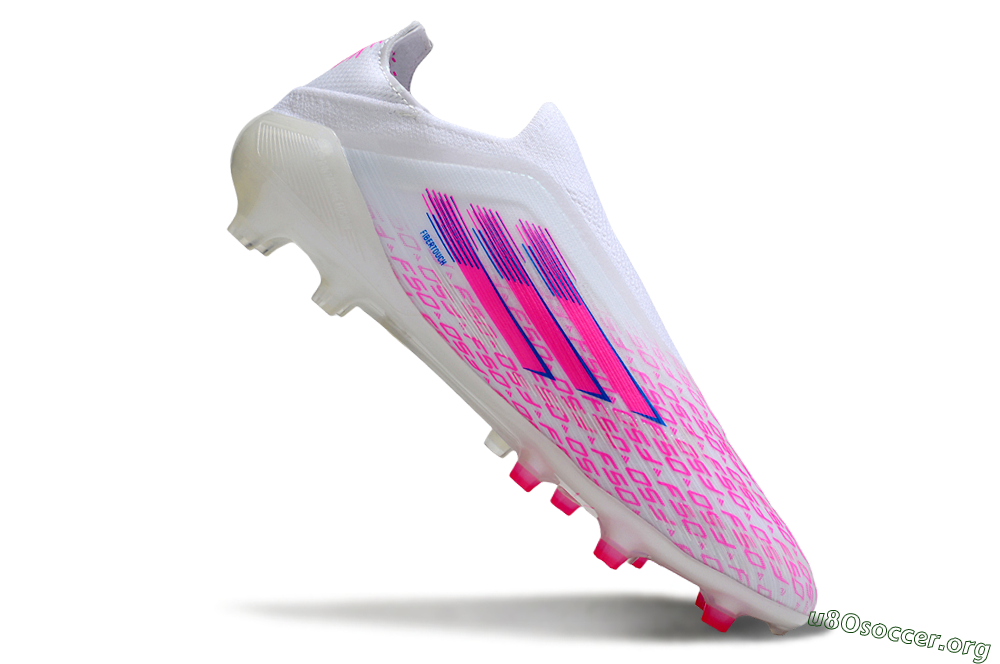 Adidas F50 Pro FG Football Boots - White/Pink/Blue 4