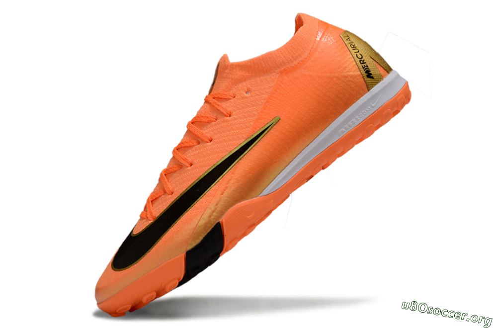 Nike Air Zoom Mercurial Vapor 16 Elite TF Football Shoes - Red/Black/Gold 5