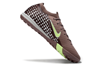 Nike Air Zoom Mercurial Vapor 16 Elite TF Football Shoes - Brown/Yellow/Silver