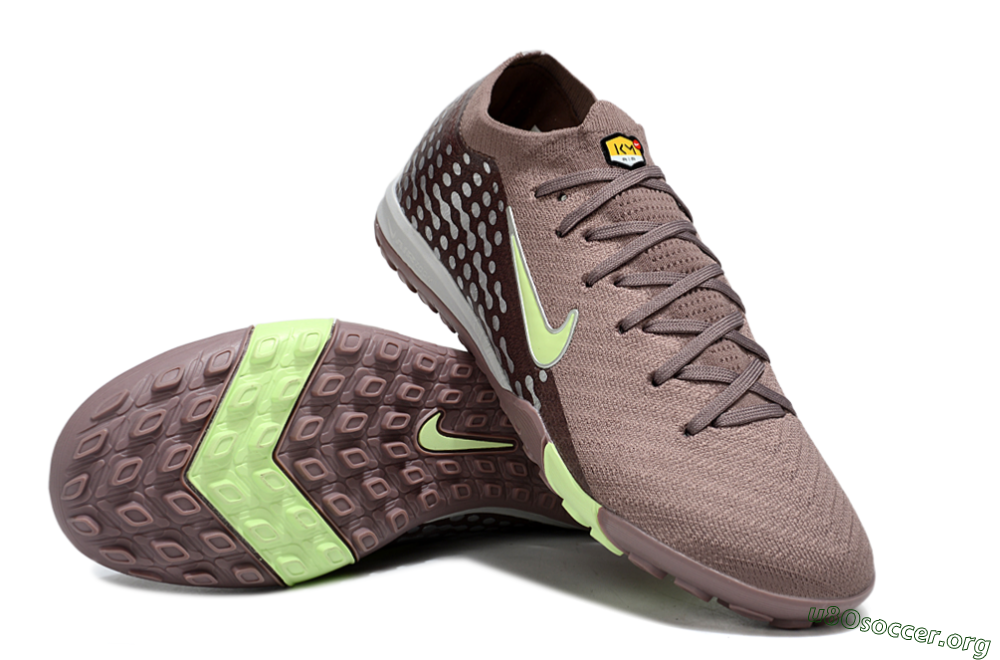 Nike Air Zoom Mercurial Vapor 16 Elite TF Football Shoes - Brown/Yellow/Silver 0