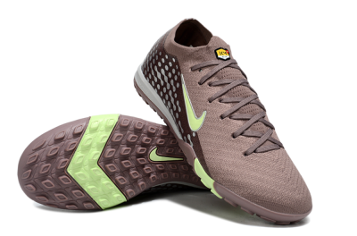 Nike Air Zoom Mercurial Vapor 16 Elite TF Football Shoes - Brown/Yellow/Silver