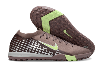 Nike Air Zoom Mercurial Vapor 16 Elite TF Football Shoes - Brown/Yellow/Silver