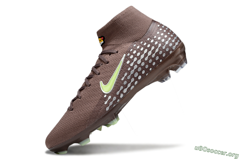Nike Air Zoom Mercurial Superfly 10 Elite FG Football Boots - Brown/Yellow/Silver 5