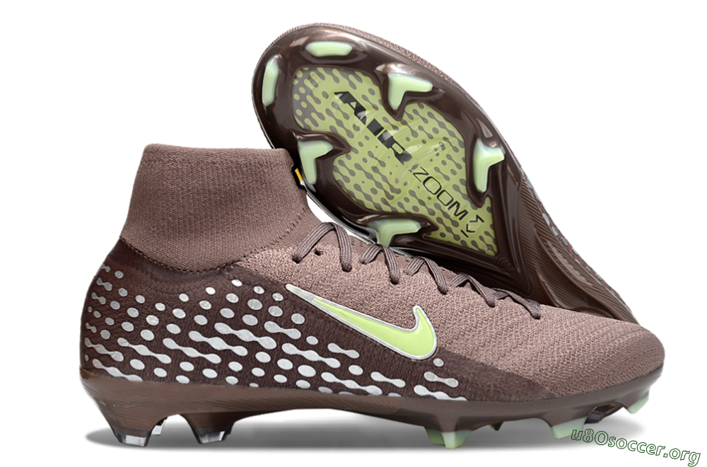 Nike Air Zoom Mercurial Superfly 10 Elite FG Football Boots - Brown/Yellow/Silver 2